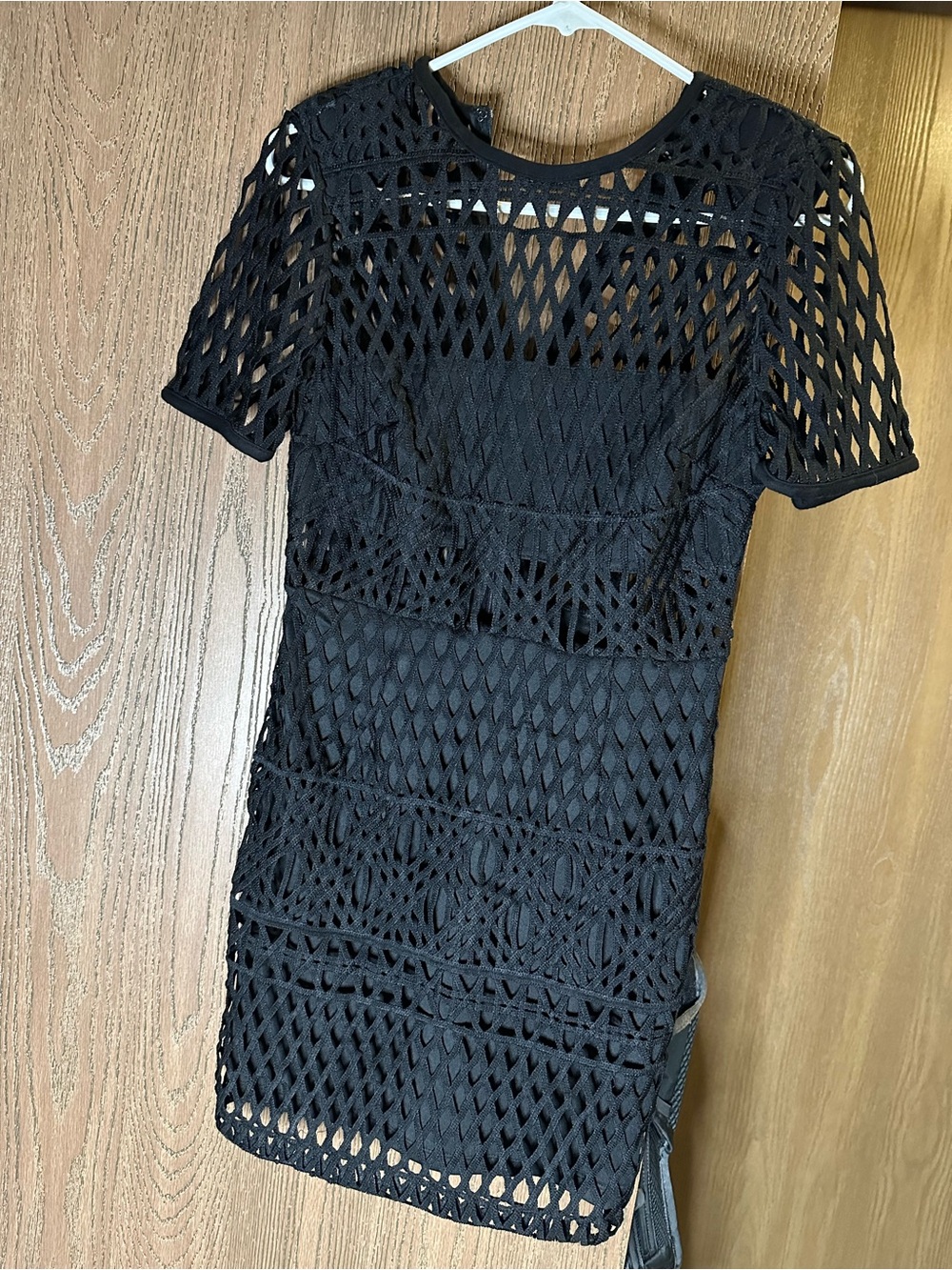 Forever 21 Black Crochet Mini Dress